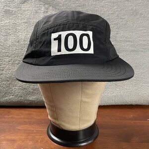 100 Thieves Nylon Hat 5 Panel New With Tags Adjustable Buckle Nylon Strap Black